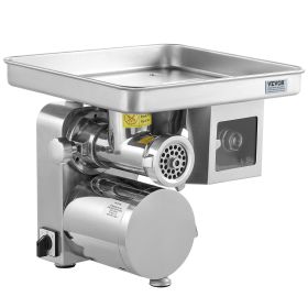 VEVOR Meat Grinder, 11 Lbs/Min Electric Meat Grinder, Slicer, Sausage Stuffer with Blade, Grinding Plate, Sausage Maker