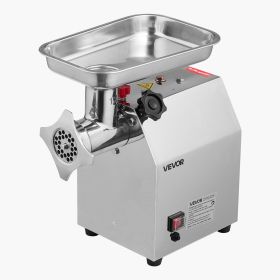 VEVOR Commercial Electric Meat Grinder, 7 lbs/min Capacity, #12 Industrial Meat Mincer with 2 Stainless Steel Blades, 2 Grinding Plates