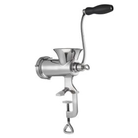 VEVOR Manual Meat Grinder, 304 Stainless Steel Hand Meat Grinder with Steel Table Clamp, Meat Mincer Sausage Maker & 2 Cutting Plates