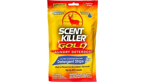 WRC CLOTHING WASH SCENT KILLER (Option: GOLD LAUNDRY STRIPS 60CT)
