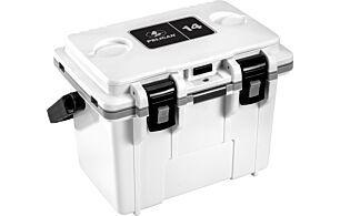 PELICAN COOLERS IM 14 QUART (Option: WHITE/GRAY W/DRY STORAGE)