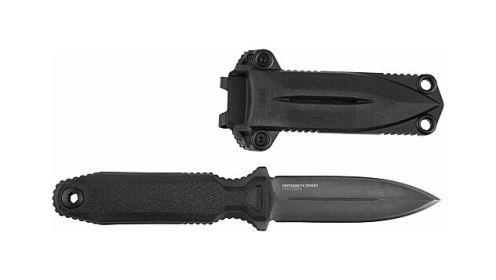 SOG KNIFE PENTAGON FX COVERT (Option: 3.41" DBL EDGE BLADE BLACKOUT)