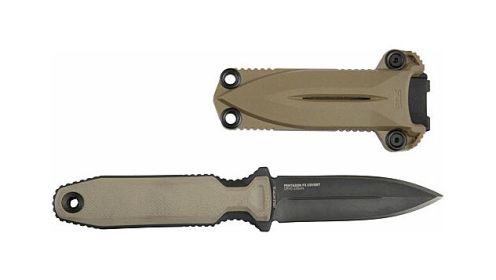 SOG KNIFE PENTAGON FX COVERT (Option: 3.41" DBL EDGE BLADE FDE)
