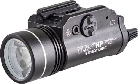 STREAMLIGHT TLR-1 HP GUN LIGHT (Option: W/RAIL MOUNT WHITE LED BLACK)