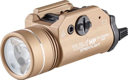 STREAMLIGHT TLR-1 HP GUN LIGHT (Option: W/RAIL MOUNT WHITE LED FDE)