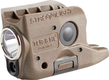 STREAMLIGHT TLR-6 HL FDE LIGHT (Option: LED/RED LASER FOR GLOCK 42/43)