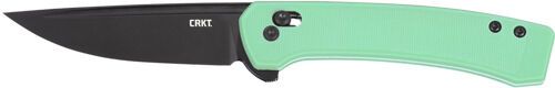 CRKT Q COMPACT 3.05" PLAIN (Option: EDGE AQUA CROSSBAR LOCK)