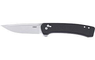 CRKT Q COMPACT 3.05" PLAIN (Option: EDGE BLACK STNWSH CROSSBAR)