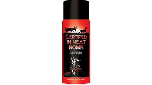 CONQUEST SCENTS DEER LURE (Option: CERTIFIED IN HEAT AEROSOL 4OZ)