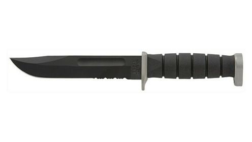 KA-BAR D2 EXTREME KNIFE (Option: 7" SERR W/PLASTIC SHEATH)
