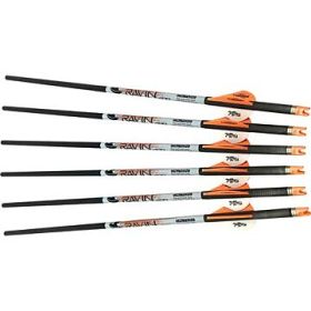 RAVIN XBOW ARROW PREMIUM (Option: CARBON W/2" VANE .001" 6PK*)