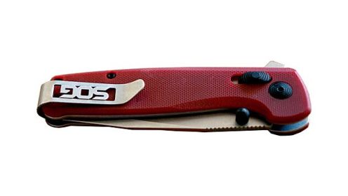 SOG KNIFE TERMINUS XR G10 PLN (Option: EDGE 2.95" BLADE CRIMSON)